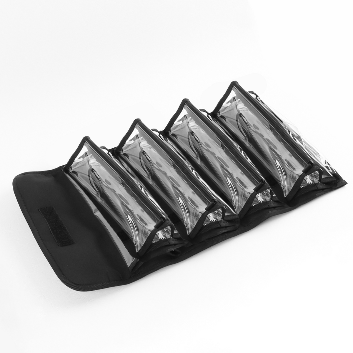Black Roll-up Makeup Organiser