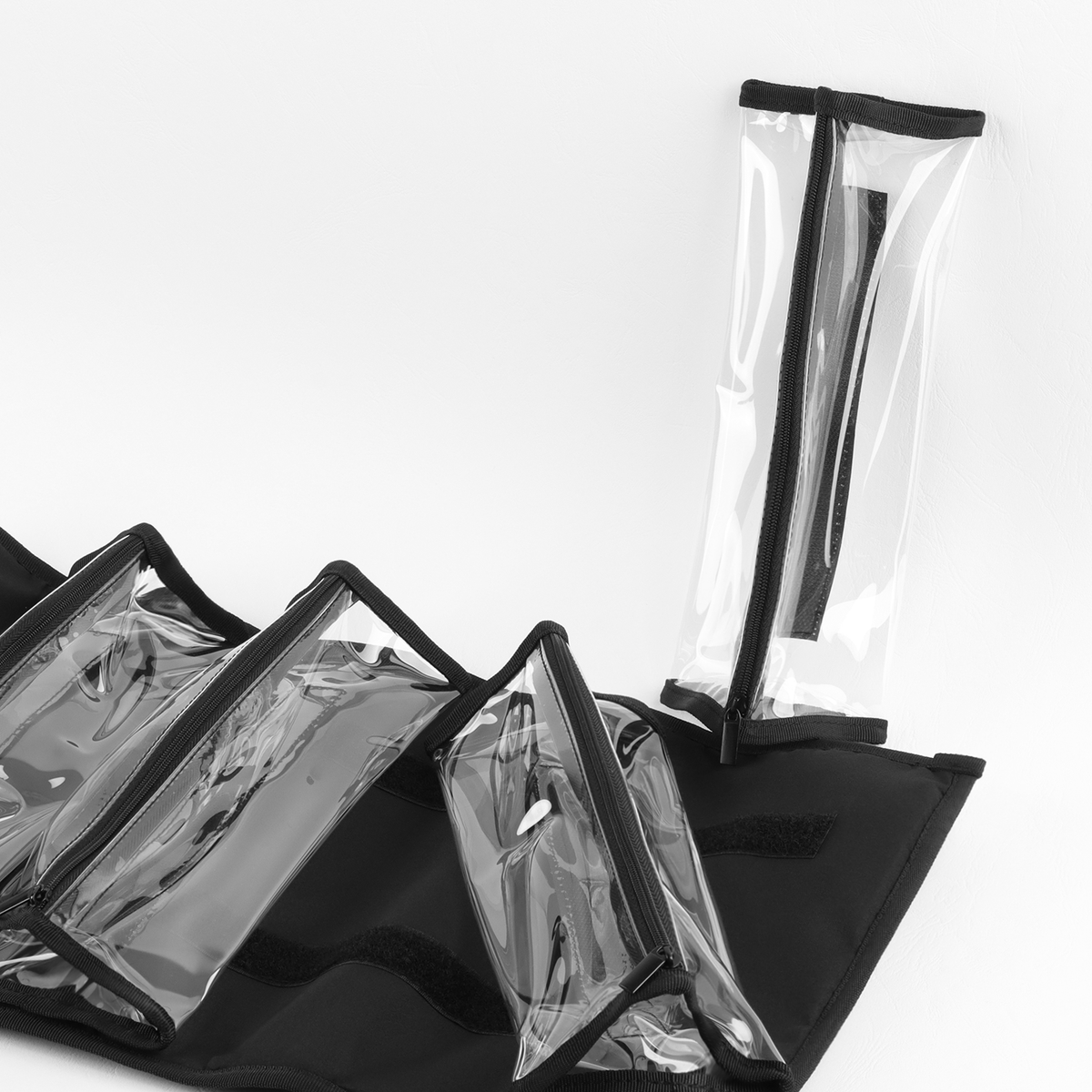 Black Roll-up Makeup Organiser